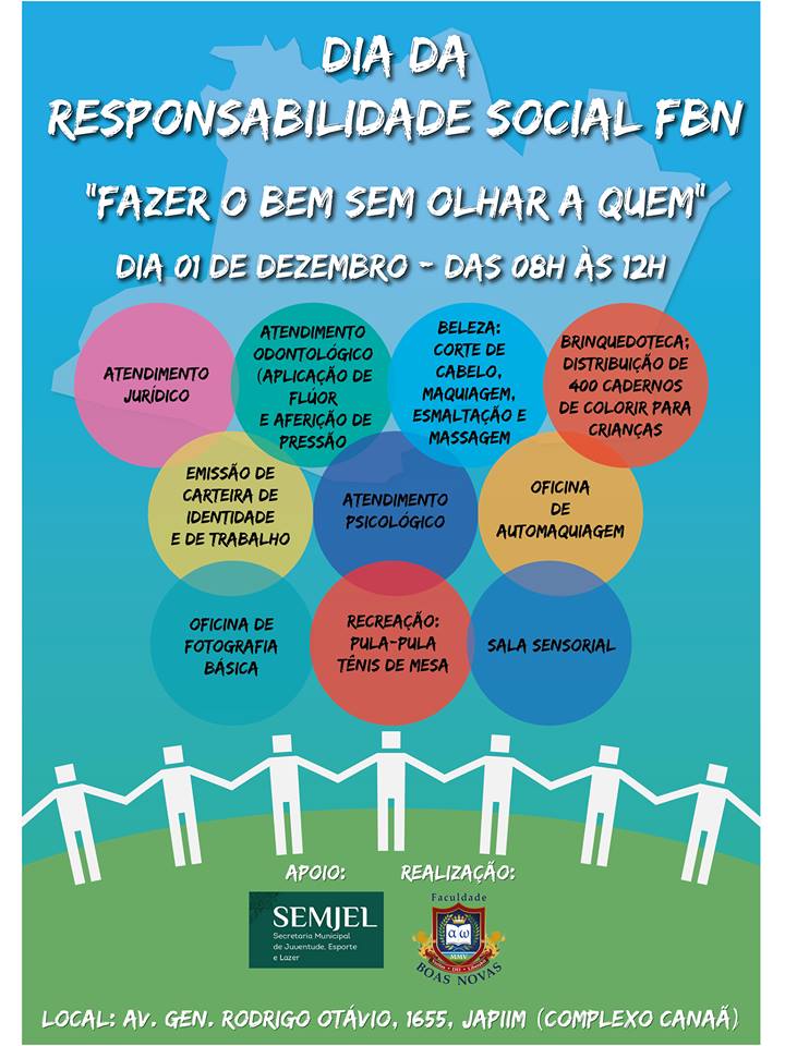 Dia da Responsabilidade Social “FAZER O BEM SEM OLHAR A QUEM” (01 de Dezembro)