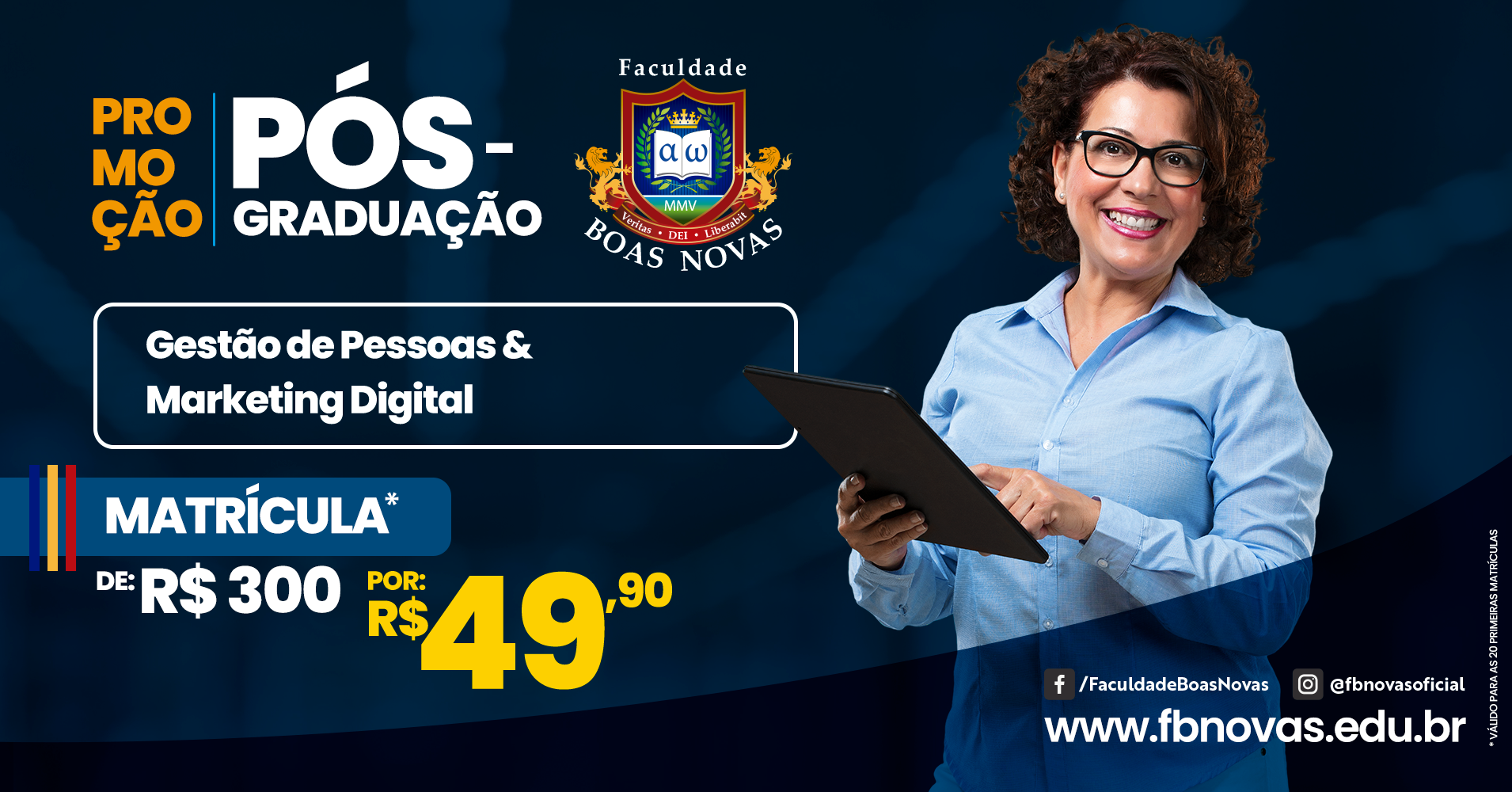 Faculdade Boas Novas lança Pós-Graduação Lato Sensu com dupla certificação